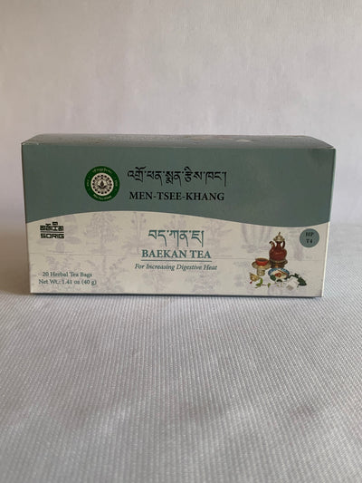 Front of Sorig Baekan Tibetan Herbal Tea box – Healing Blends